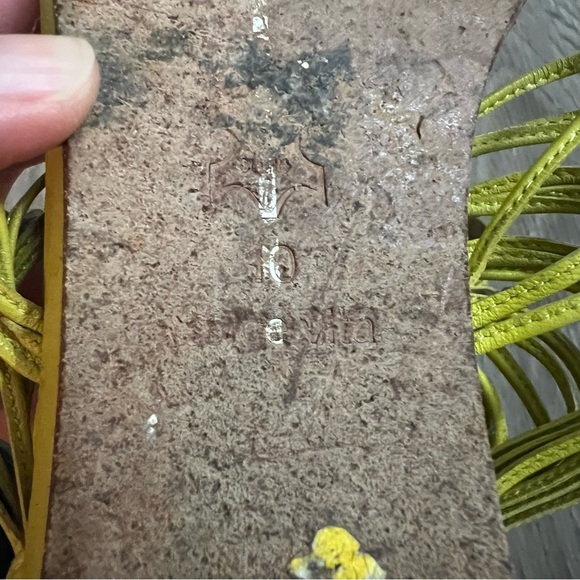 Dolce Vita Yellow Fringe Sandals - Picture 5 of 5